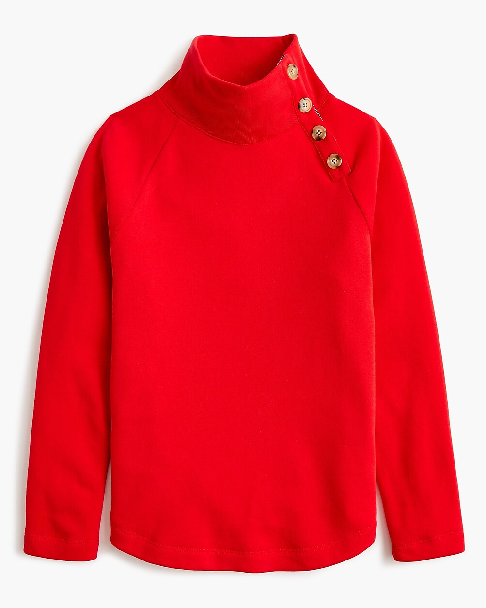 Wide button-collar pullover sweatshirt | J.Crew Factory