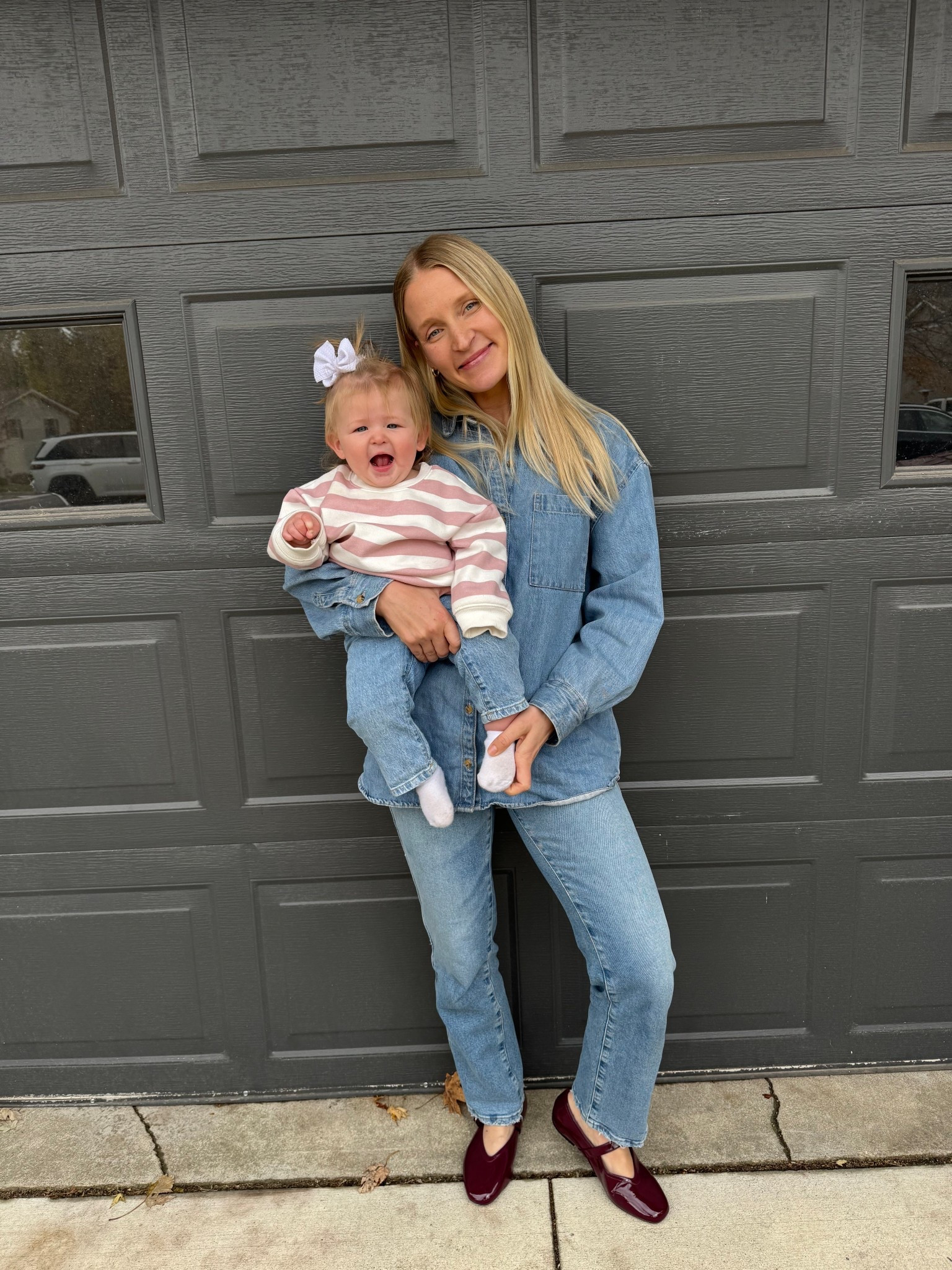 Church ootd!! 

Canadian tuxedo 
Old navy 
Target 

#LTKStyleTip #LTKBaby #LTKFamily