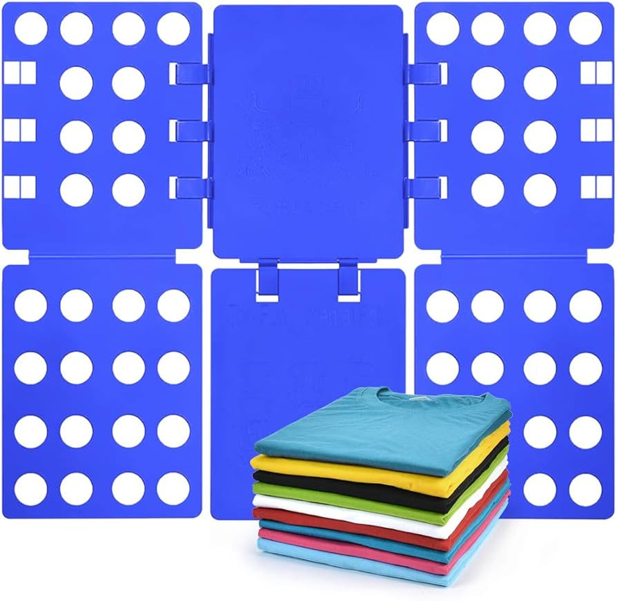 t Shirt Folder Clothes Folding Board Plastic Laundry Folder Home Storage Tool for Adults and Chil... | Amazon (US)