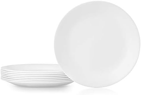 Corelle Vitrelle 8-Piece Dinner Plates Set, Triple Layer Glass and Chip Resistant, Lightweight Ro... | Amazon (US)