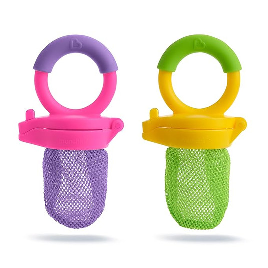 Munchkin Fresh Food Feeder, 2 Pack, Purple/Green