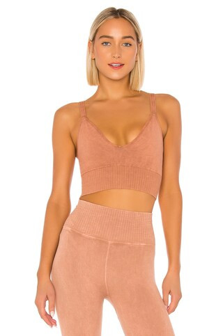 Free People X FP Movement Good Karma Crop Top in Sand from Revolve.com | Revolve Clothing (Global)