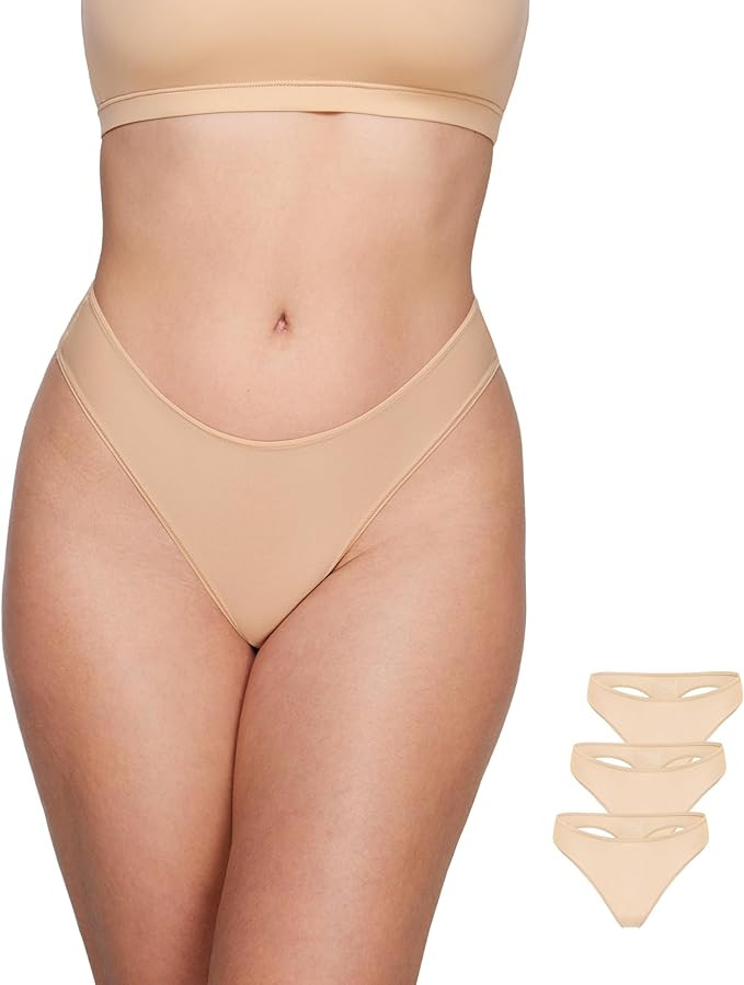 Magneticfit Thongs Thong Low Rise Panties, 3 Pack | Amazon (US)
