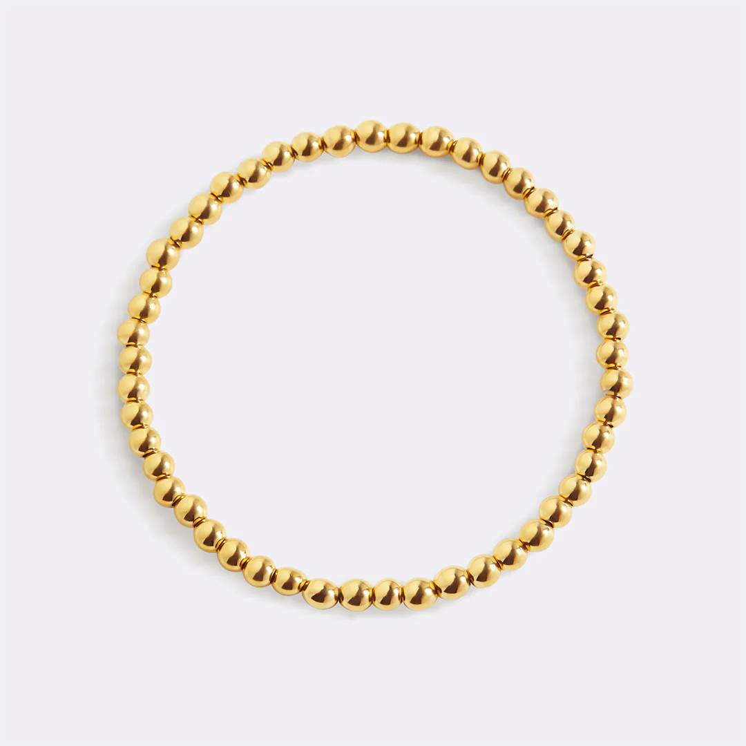Dainty Gold Beaded Bracelet | Mint & Lily