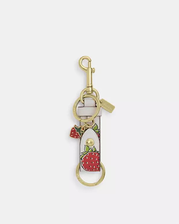 Trigger Snap Bag Charm With Strawberry Print | Coach Outlet US