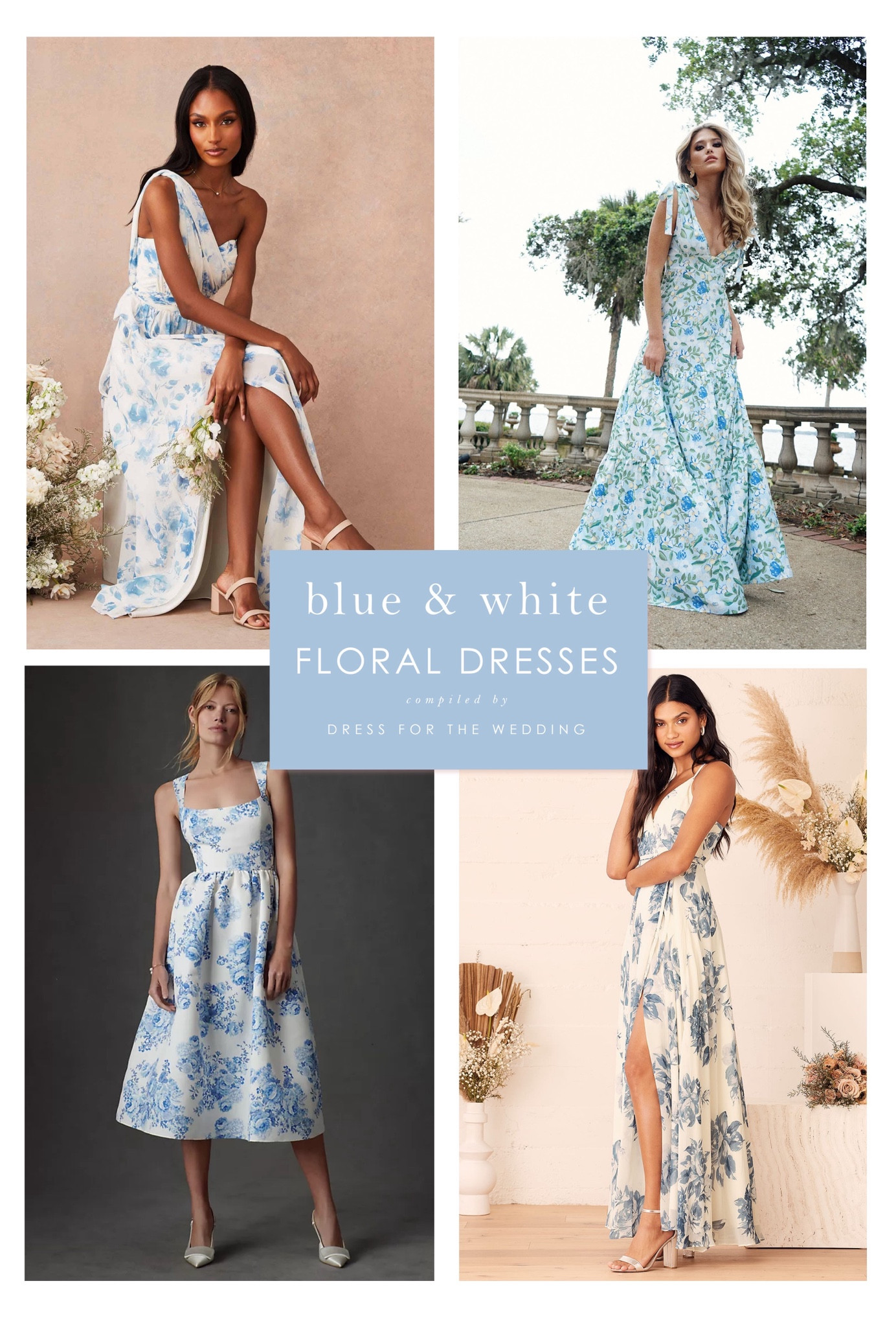 Blue and white floral print dresses for weddings, blue and white dress, blue floral bridesmaid dresses, mismatched bridesmaid dresses. V Chapman dress, Smith & Quinn dress, blue floral dress. Follow Dress for the Wedding for cute dresses, sale alerts, wedding style and decor! Visit us at dressforthewedding.com for more!  #ltkwedding #ltkparties #ltkseasonal

#LTKStyleTip #LTKParties