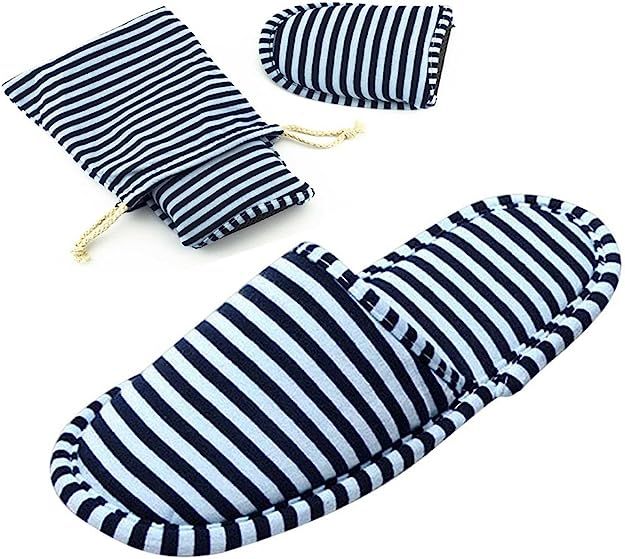 Non-Disposable Travel Slippers Portable Cotton Spa Hotel Guest Indoor Slippers | Amazon (US)
