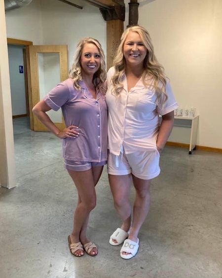 The perfect pajamas for me and bridesmaids to wear for getting wedding ready on my big day!

#LTKcurves #LTKwedding #LTKunder100
