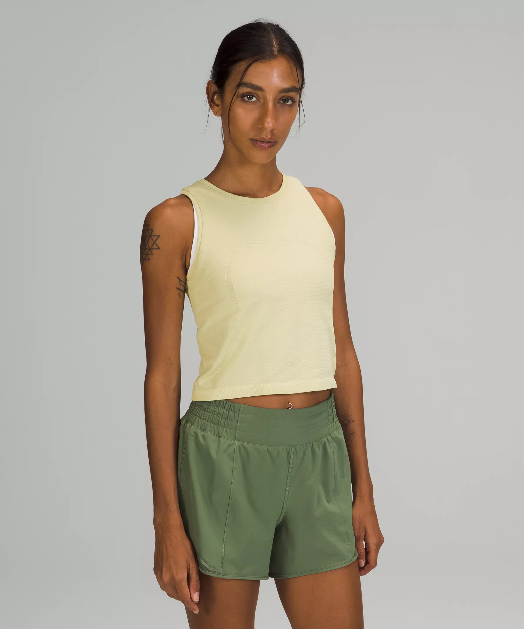 Swiftly High Neck Cropped Tank | Lululemon (US)