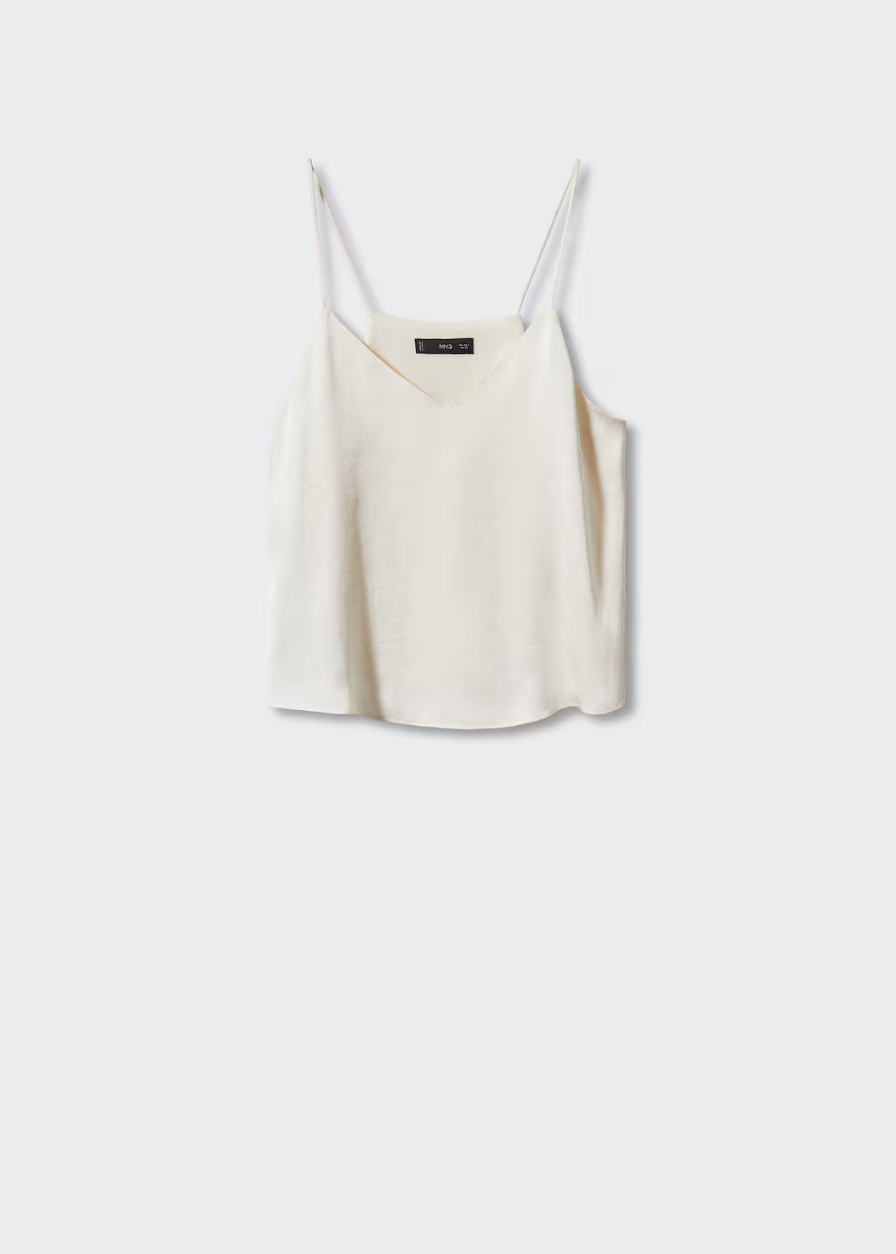 Satin top with straps | MANGO (US)