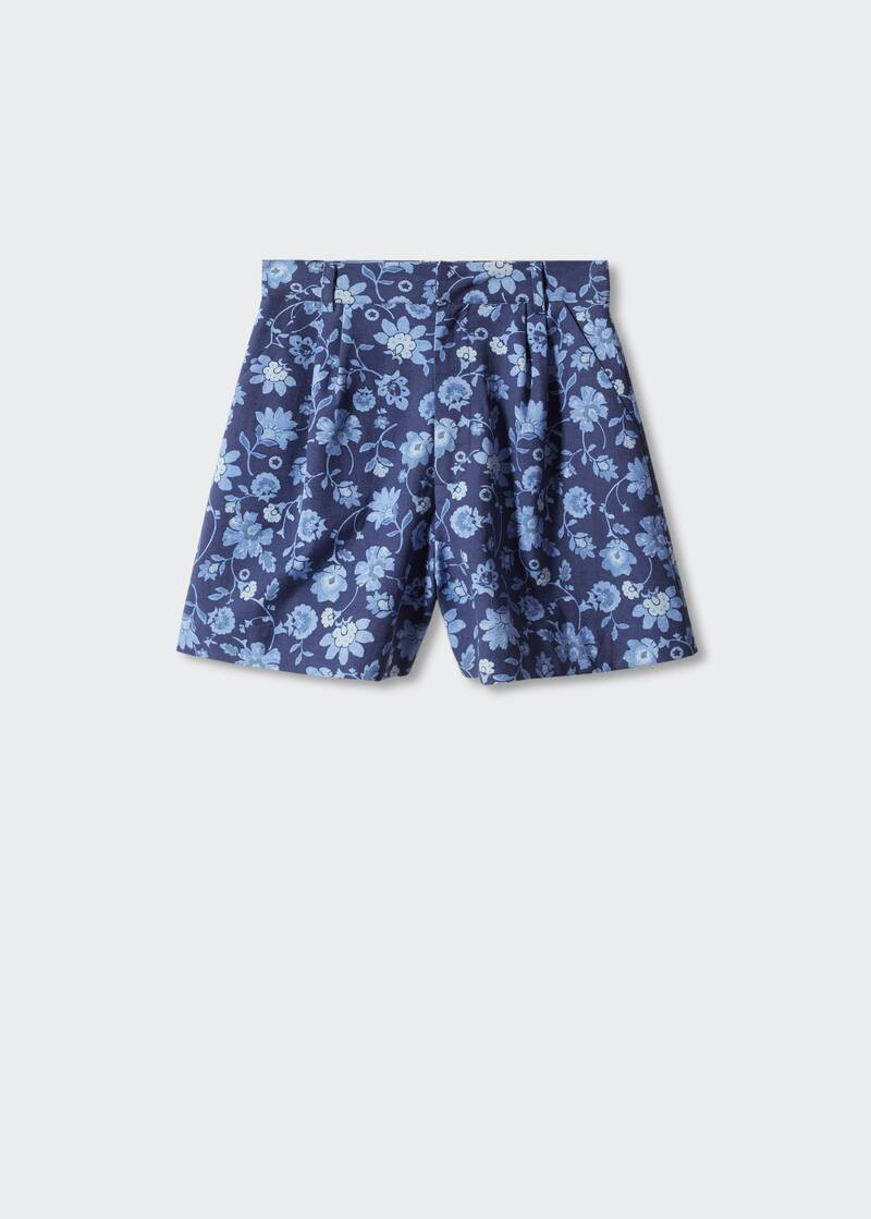 Floral-print shorts | MANGO (UK)