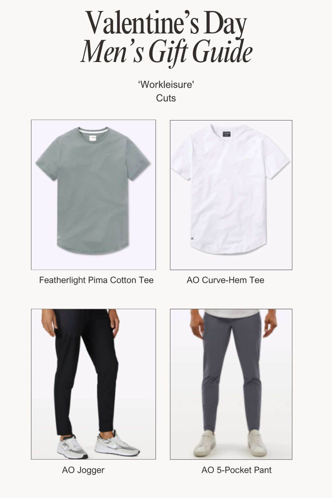 Men’s Valentine’s Day gift inspo, outfits to take him from the office to dinner 

#LTKGiftGuide #LTKMostLoved #LTKmens