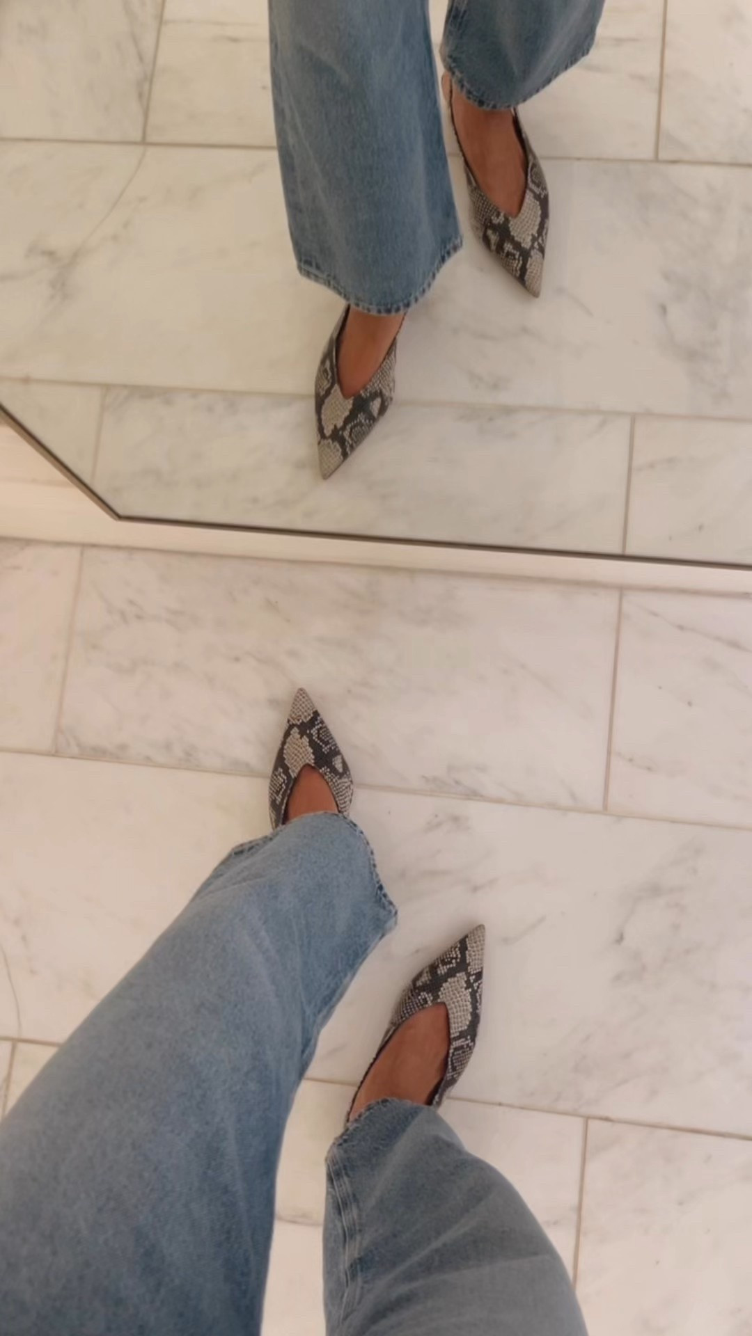 A little pop of snakeskin 