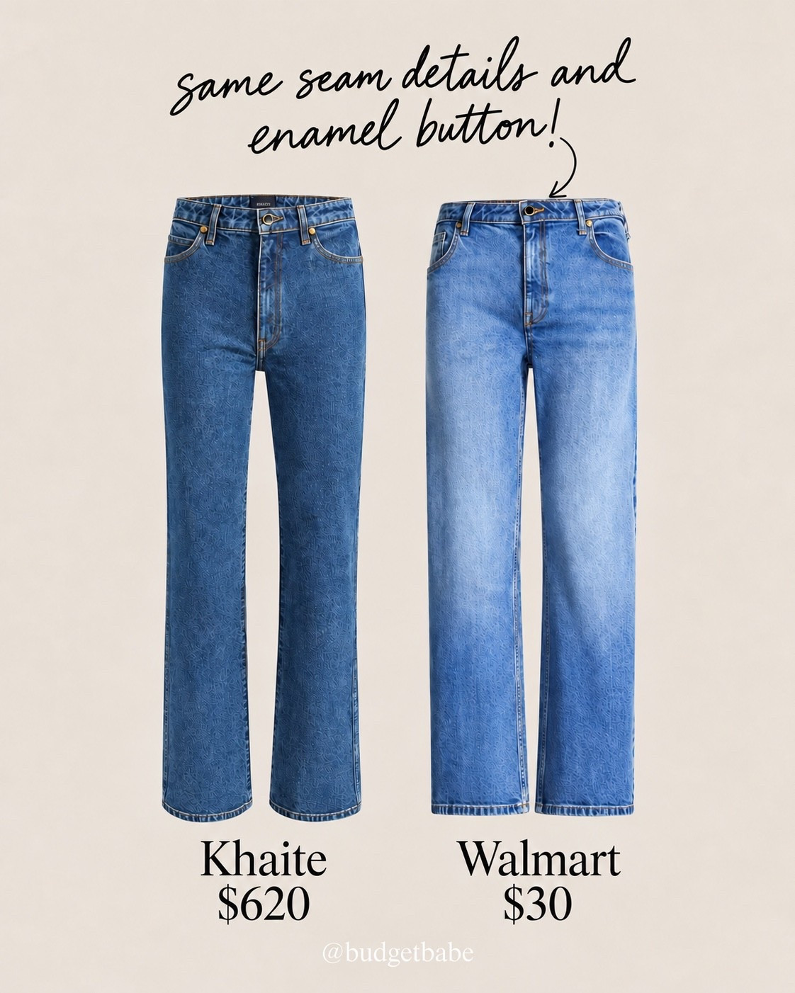 Walmart has jeans that look so similar to the Khaite ones! #lookalike #lookforless