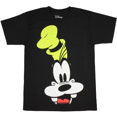 Disney Goofy Shirt Men's Big Face Graphic Officially Licensed  T-Shirt (XL) Adult Black | Target