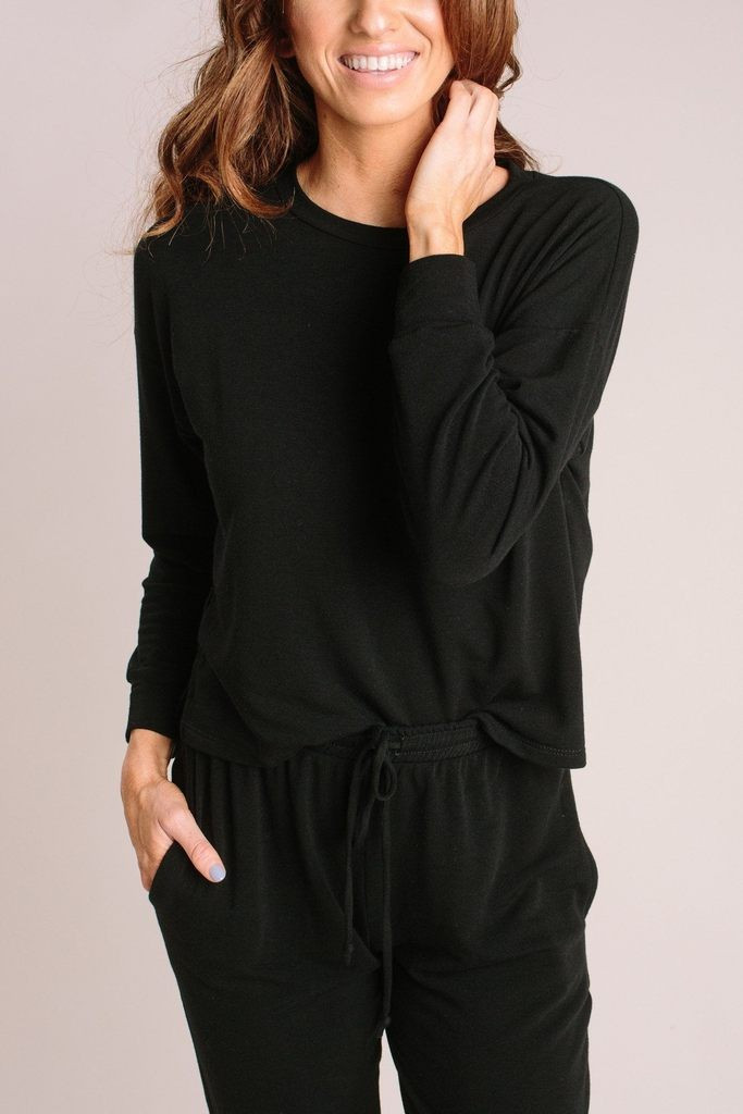 Poppy Lounge Crew Neck Sweater | Morning Lavender