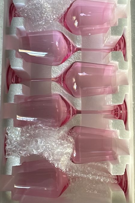 My pink wine glasses 

#LTKfindsunder100 #LTKhome #LTKGiftGuide
