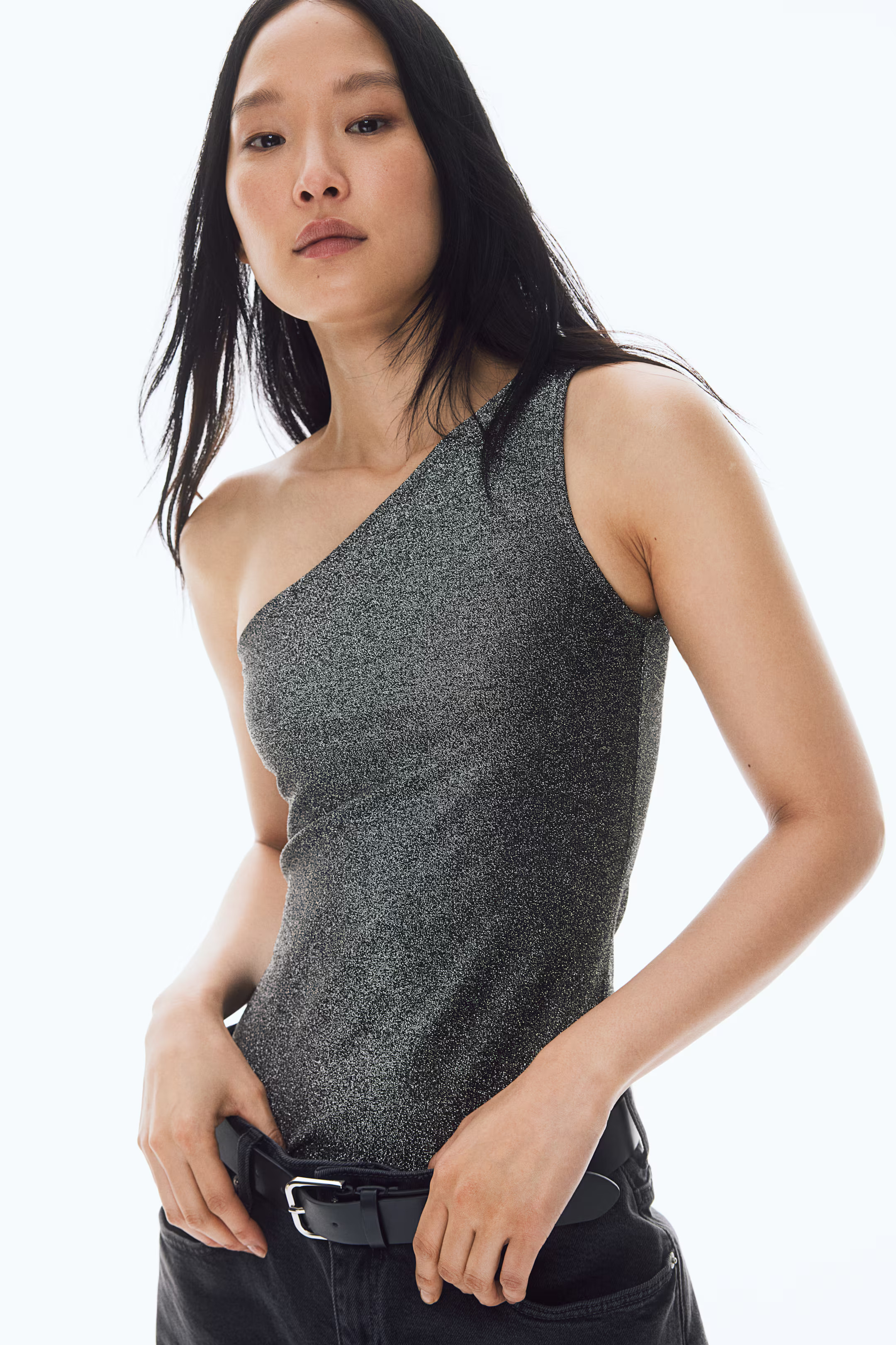 One-Shoulder Sleeveless Top | H&M (US + CA)