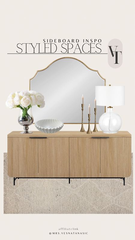 Styled spaces for inspiration with this beautiful reeded sideboard! 

Sideboard, mirror, table lamp, rug, area rug, peonies, home decor, living room, bowl, candle lamp, mirror, spring decor, home decor inspiration, 

#LTKstyletip #LTKhome #LTKsalealert