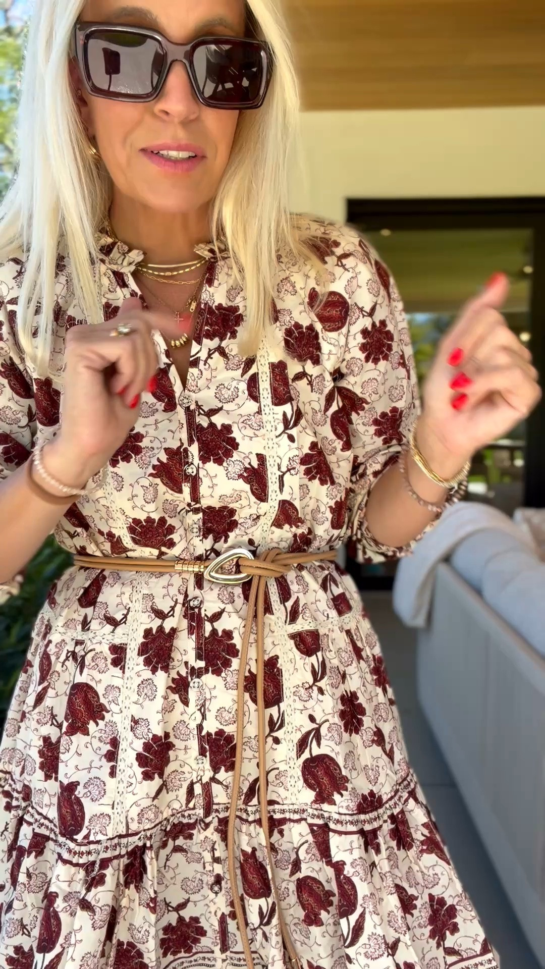 Cute dress from Walmart! Love it with this added belt!