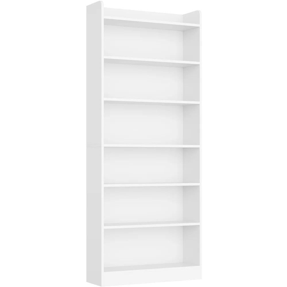 71"H X 24"W 7-Tier Modern Simple  Bookcase with Top Open Compartment | Wayfair North America