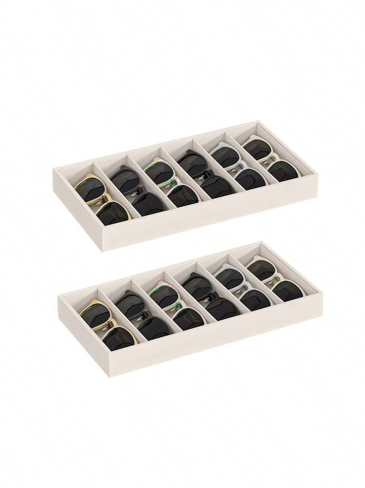 1pc 6-Grid Eyeglass Storage Tray | SHEIN