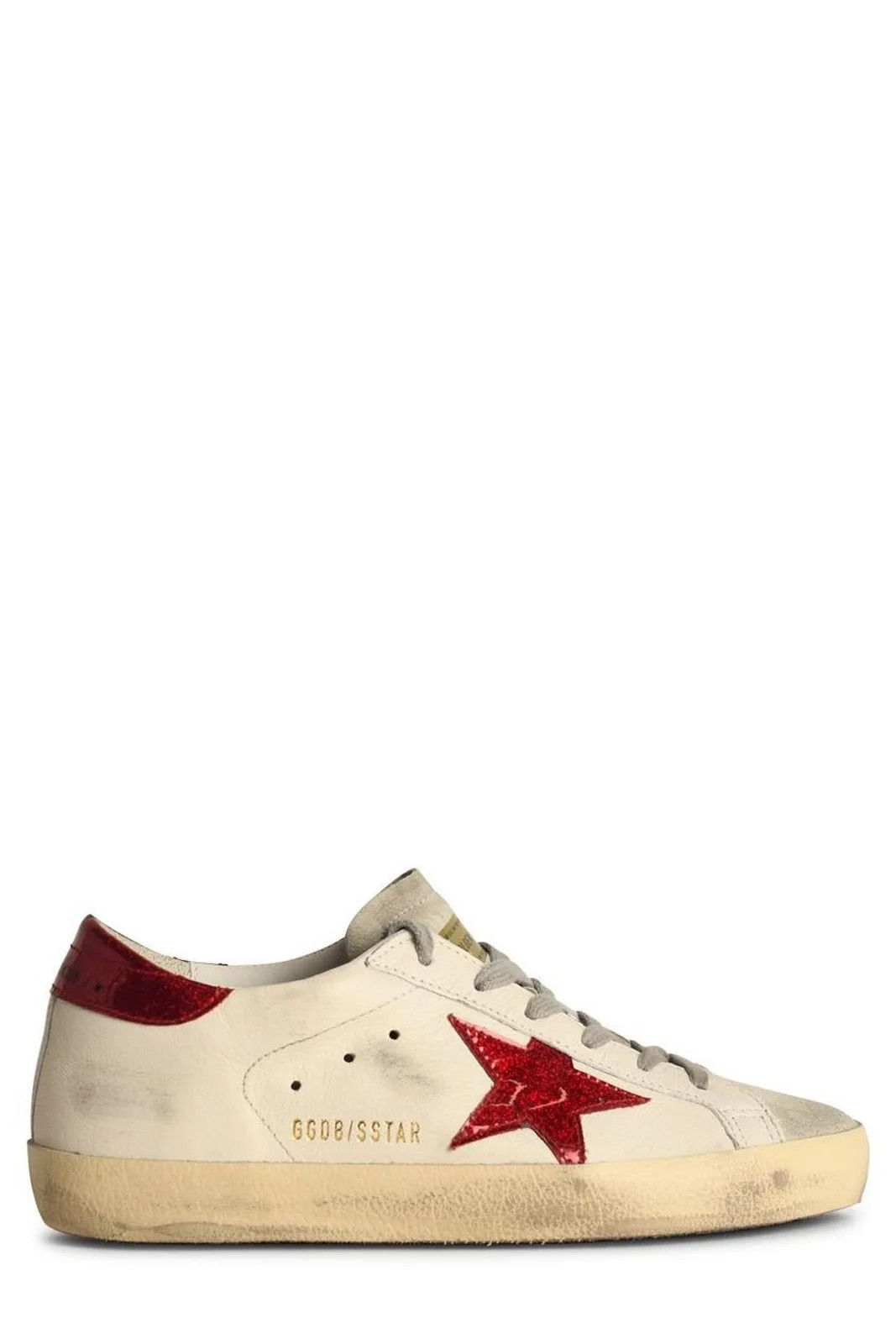 Golden Goose Deluxe Brand Super Star Glittered Sneakers | Cettire Global