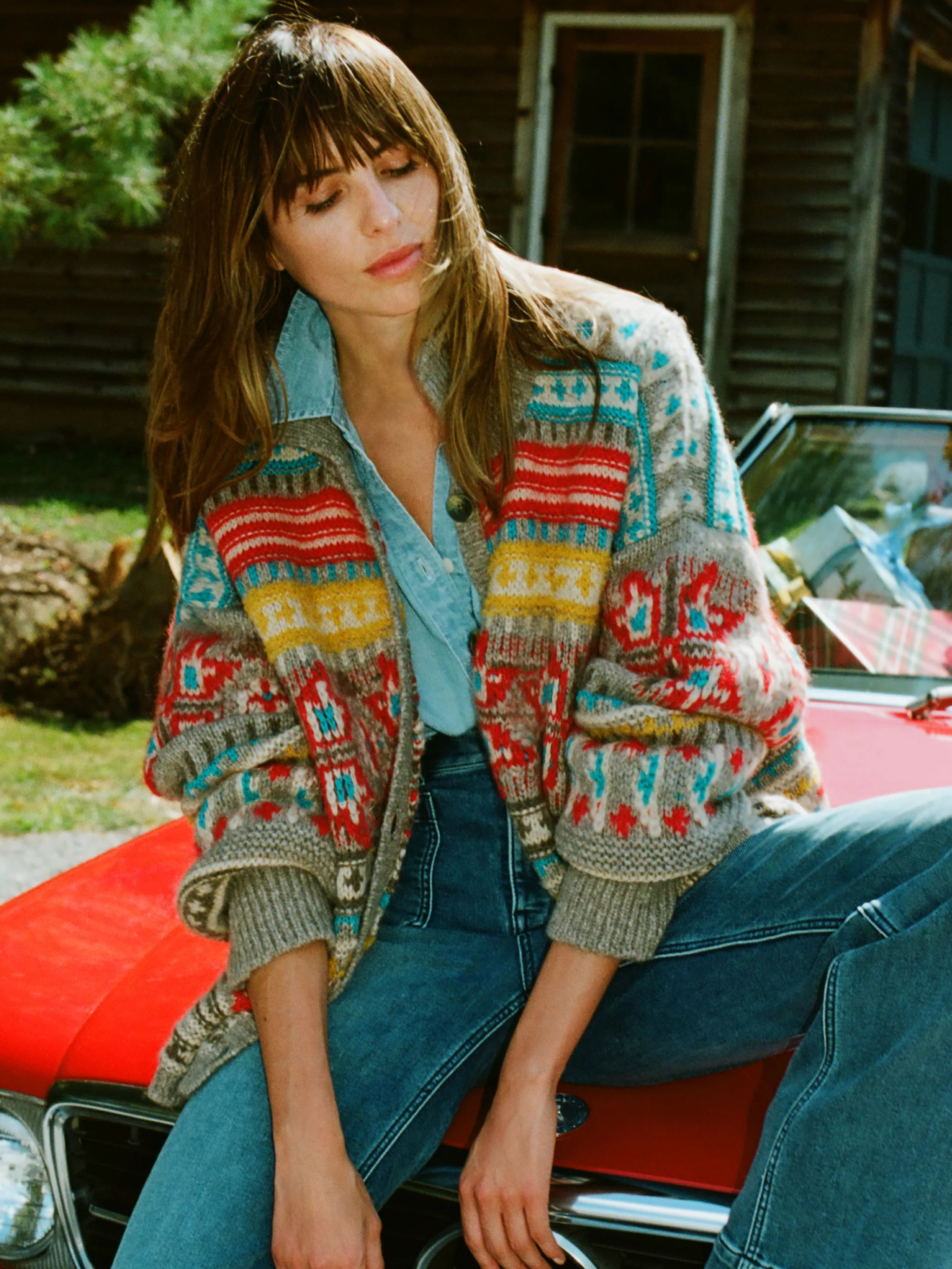 Native Knitter Desert Bloom Cardigan - Squash Blossom | Faherty