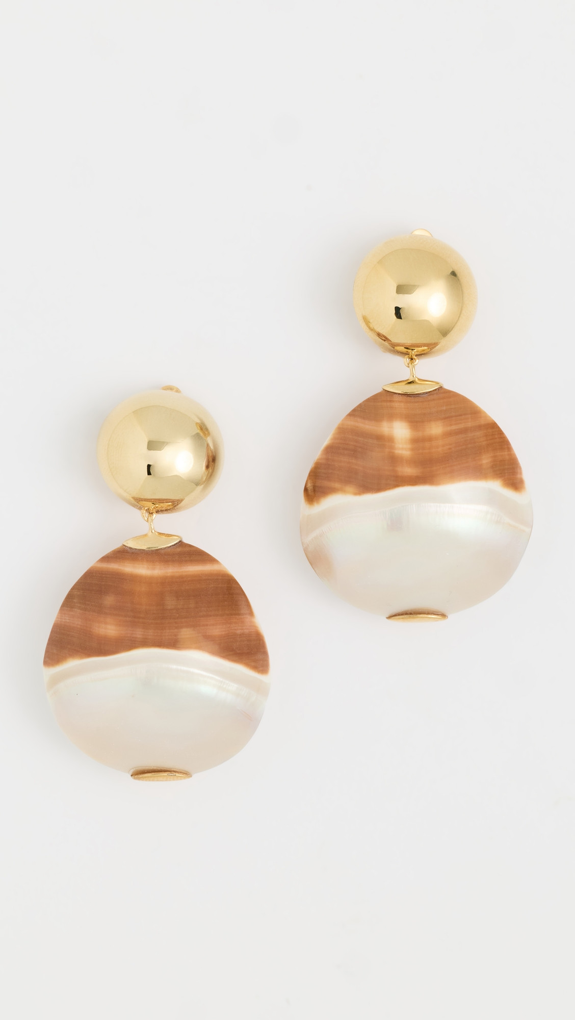 Lizzie Fortunato Rodan Pearl Earrings In Tigre Gold One Size | Shopbop