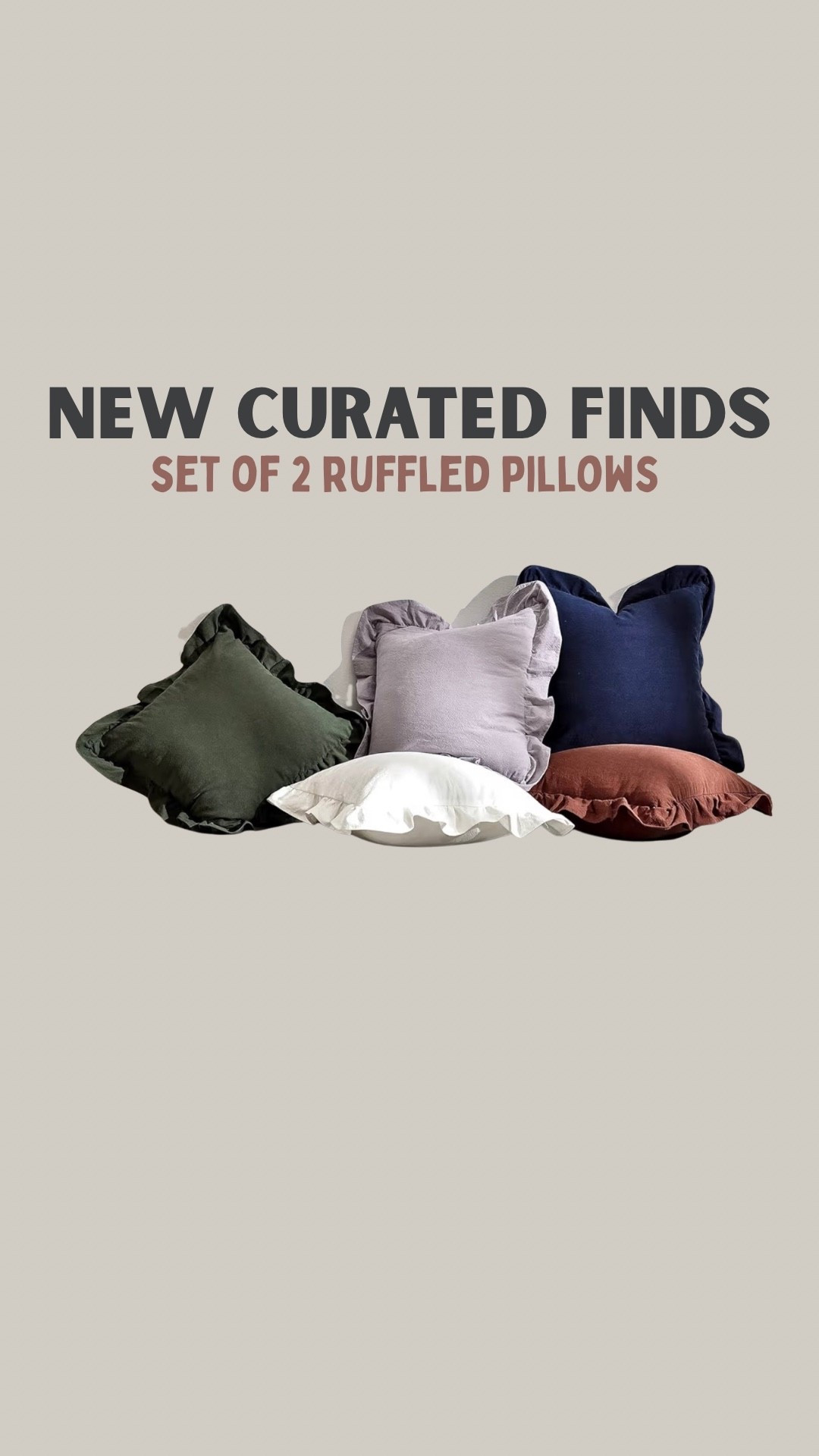 Amazon has it for less! Ruffled pillow covers set of 2! 

#LTKHoliday #LTKdayinmylife #LTKGiftGuide