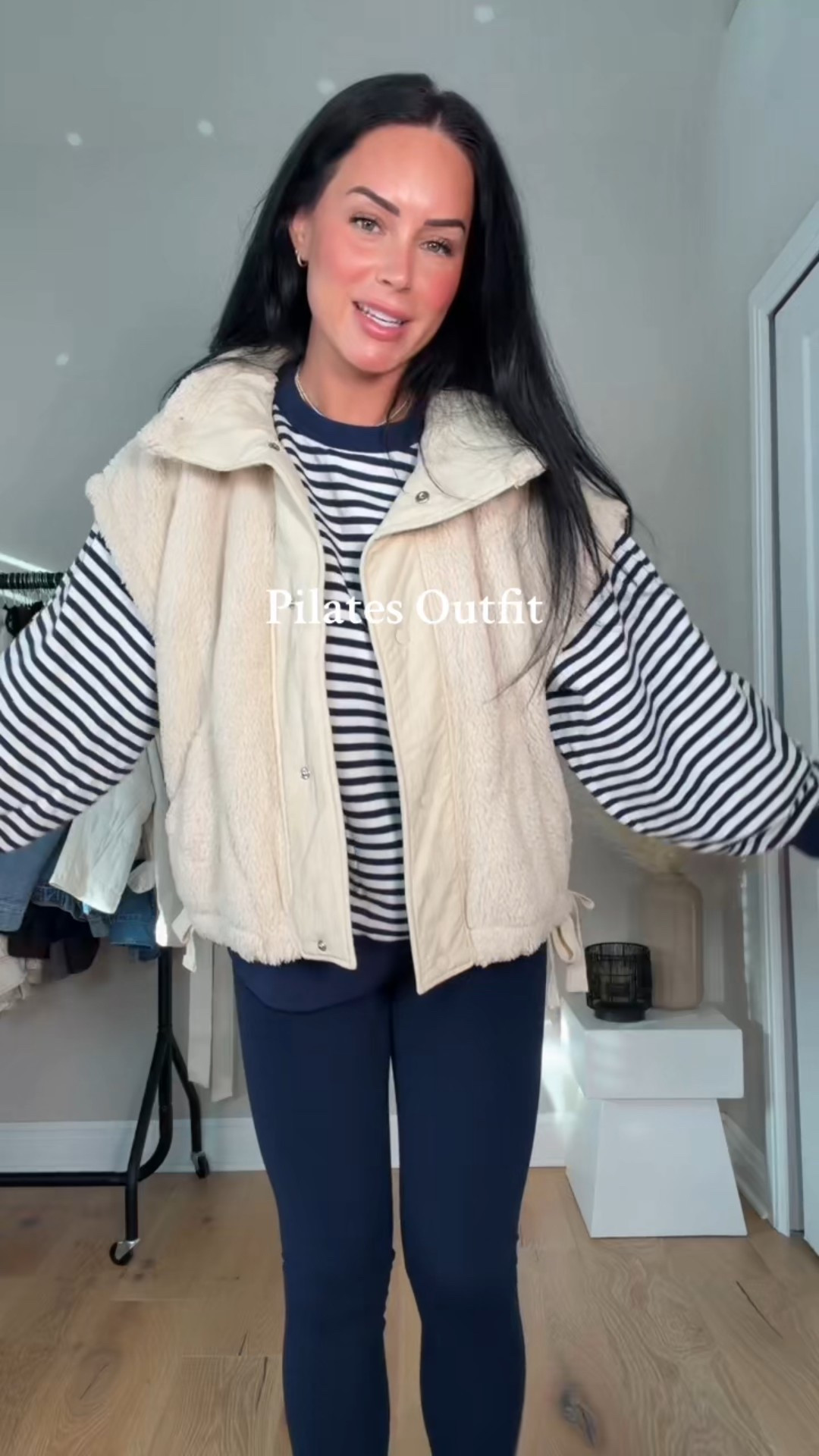 Pilates outfit inspo ☁️ loving every single piece. Linked on my LTK 💙

My sizing 5’7, 145lbs, 32dd
I’m wearing a size small top & vest, size 6 bra, size 4 leggings 

#LTKootd #LTKfitnessgoals #LTKActive