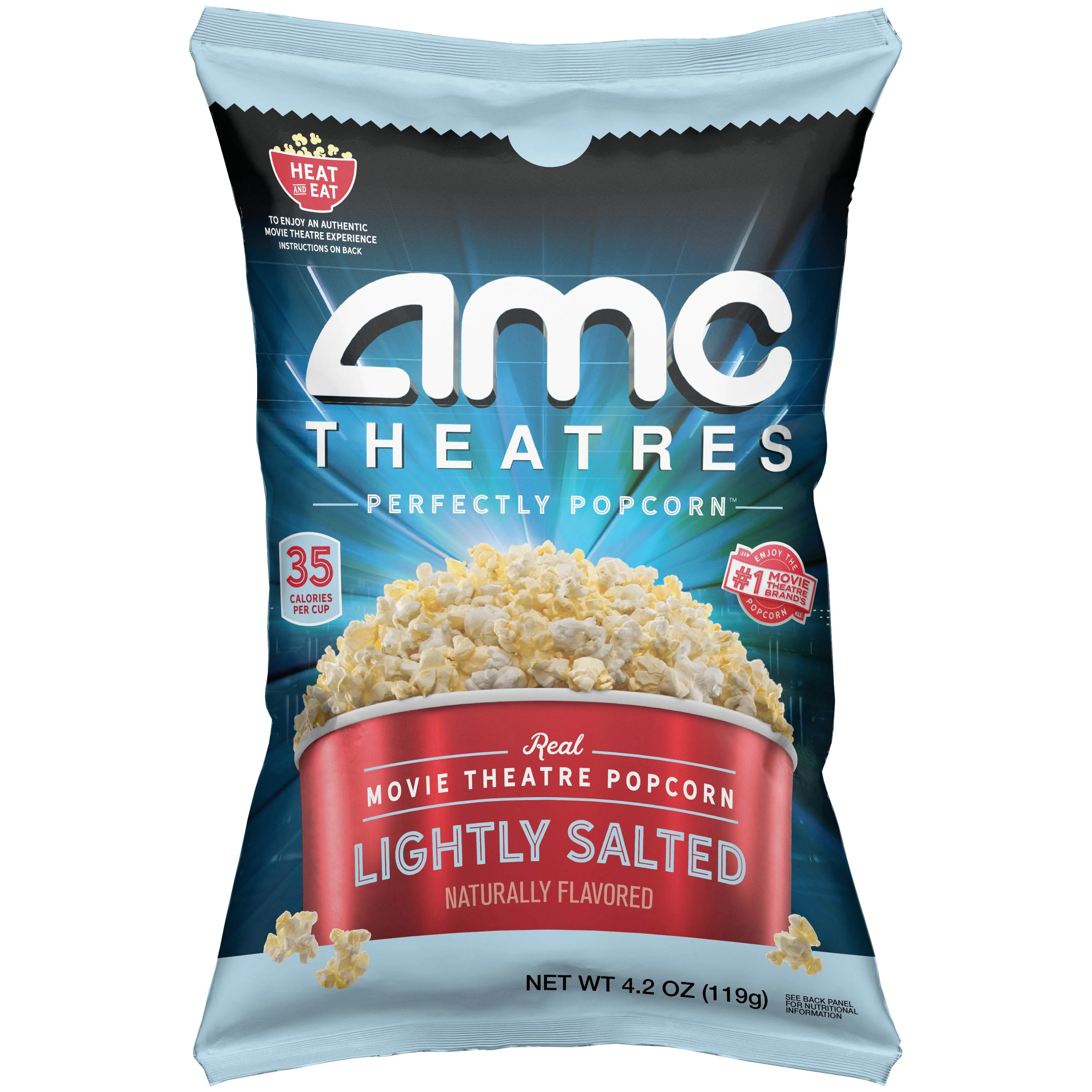 AMC Theatres Ready to Eat Popcorn, Lightly Salted | Walmart (US)