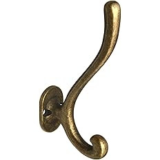 Goo-Ki Vintage Retro Antique Brass Zinc Alloy Coat Hooks - Affordable Luxury Coat Hoooks Hardware... | Amazon (US)