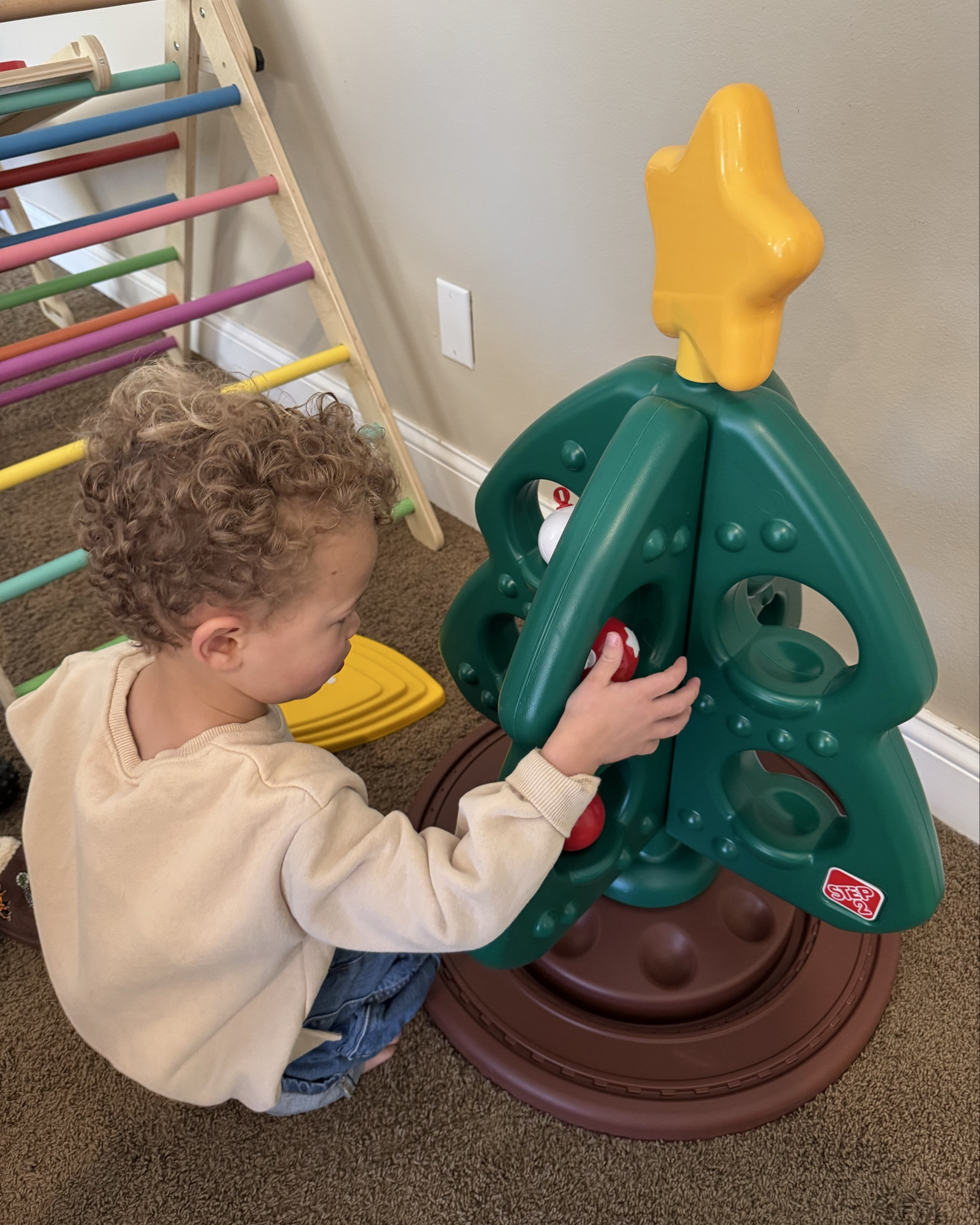 If you’ve been contemplating getting the Step 2 “My First Christmas Tree” this is your sign 🪧 GET THE TREE!
Every morning my toddler has been so excited to “see my Christmas tree” 🎄 🤍

#LTKBaby #LTKHoliday #LTKKids