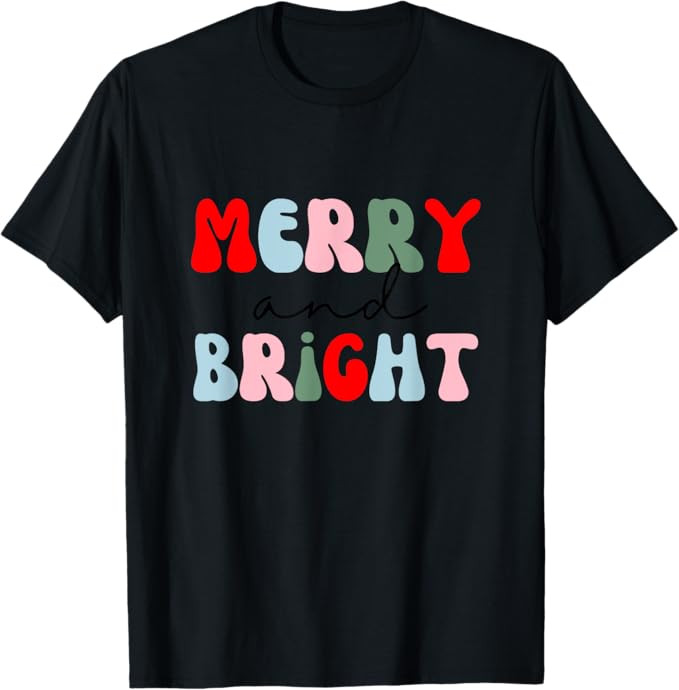 Merry and Bright T-Shirt | Amazon (US)