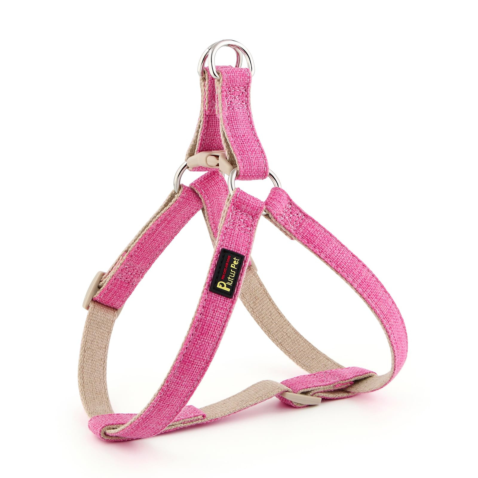 Plutus Pet Cotton Hemp Step in Dog Harness, Sustainable, Lightweight and Escape-Proof, Quick Fit ... | Amazon (US)