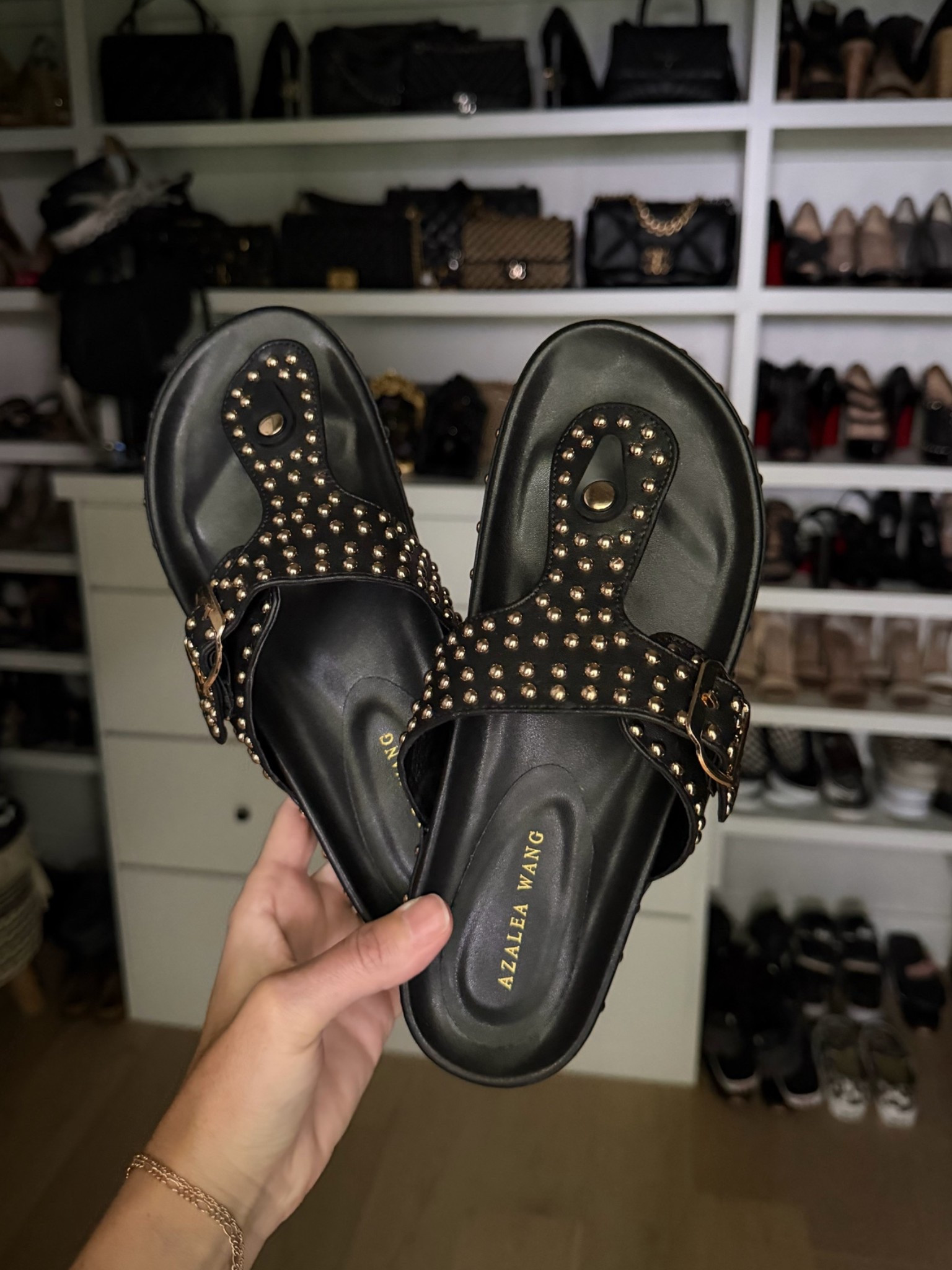 My studded sandals from @AKIRA  are marked down to $35 from $50! They run true to size and are so comfy!!

#LTKSaleAlert