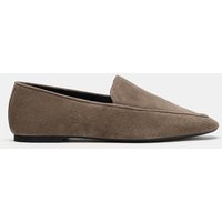 Zara - Soft Suede Loafers - Taupe Gray - 8 - Woman | Zara US