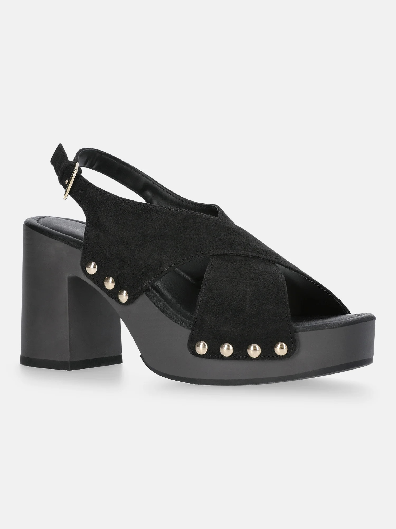 Time and Tru Women's Wooden X-Band Sandals | Walmart (US)