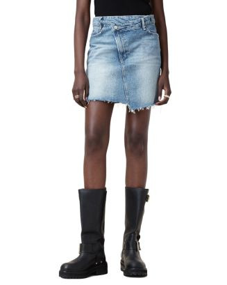 ALLSAINTS Aki Crossover Denim Skirt  | Bloomingdale's Women | Bloomingdale's (US)