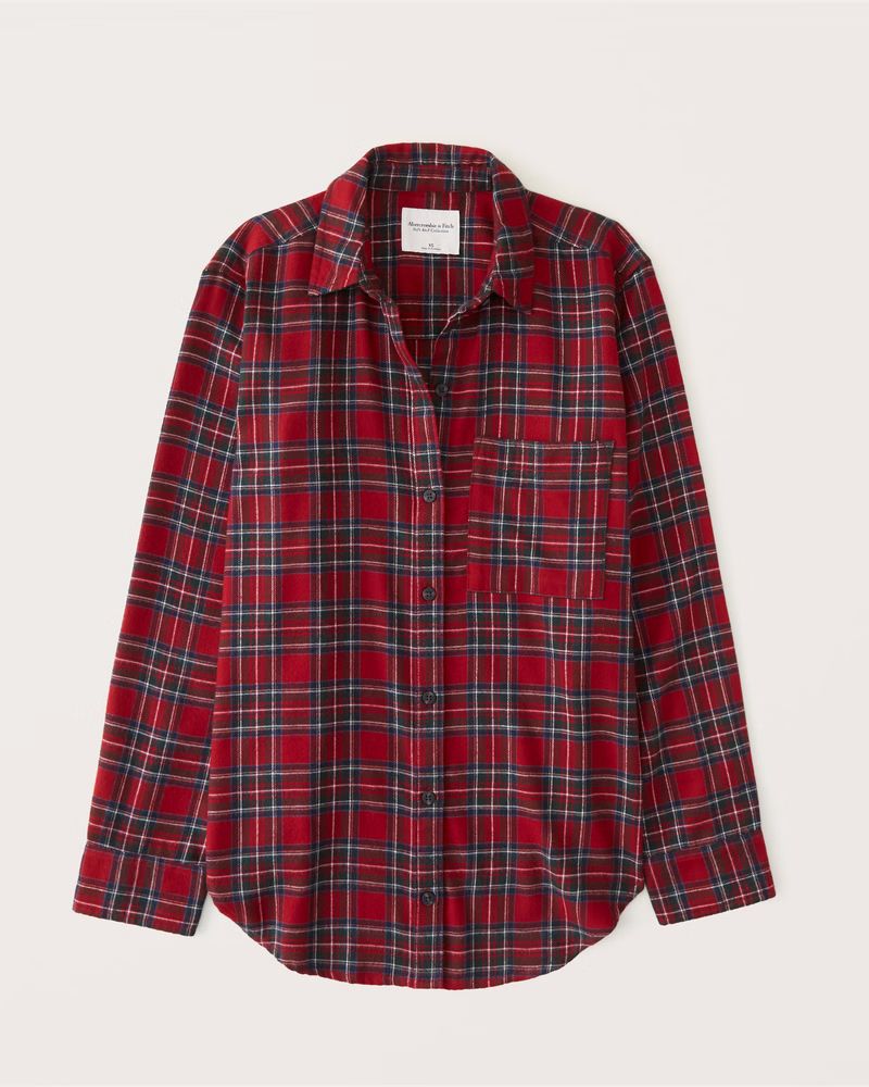 Boyfriend Flannel Shirt | Abercrombie & Fitch (US)