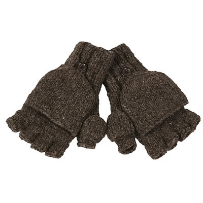 Fingerless Gloves With Button Flap and Fleece Lining_Charcoal_Large_Nirvanna Designs | Target
