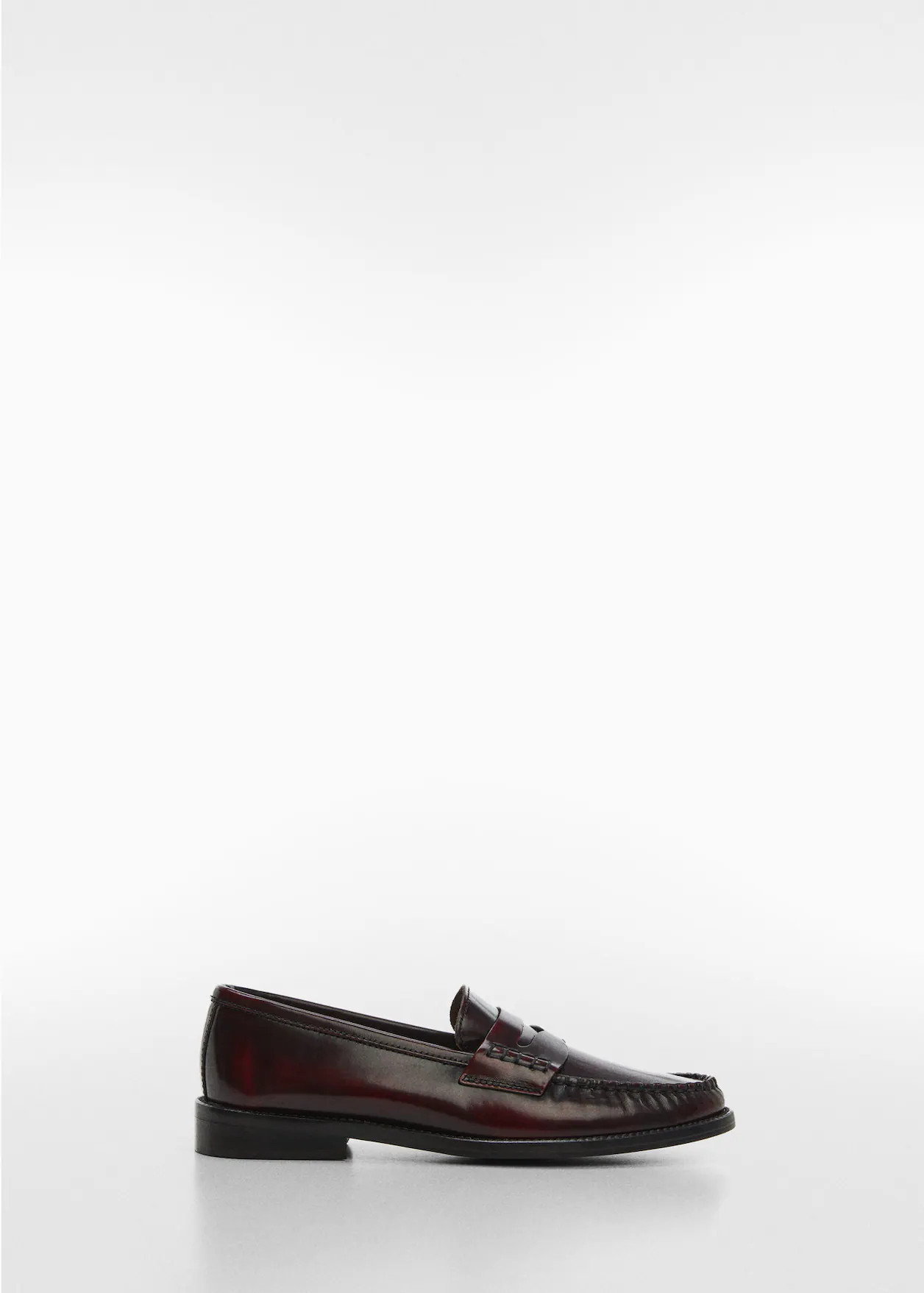 Leather penny loafers -  Woman | Mango Canada | Mango Canada
