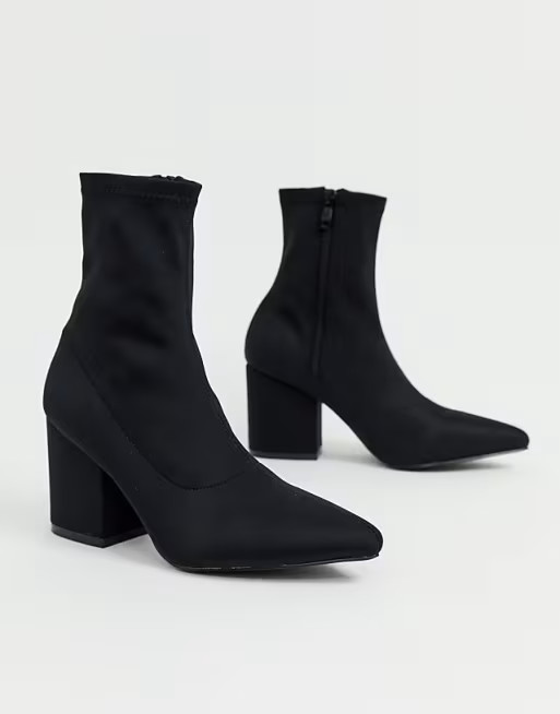 RAID Kinley pull on sock boots in black | ASOS (Global)