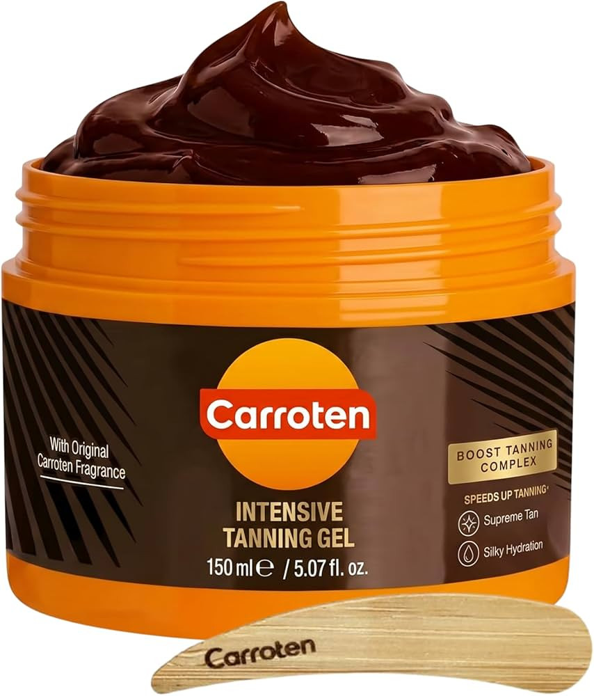 Carroten Intensive Tanning Gel | Browning Tan Accelerator | Non-Greasy, Water-Resistant with Carr... | Amazon (US)