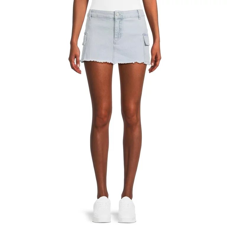 Madden NYC Juniors Cargo Mini Skirt, Sizes XS-3XL | Walmart (US)