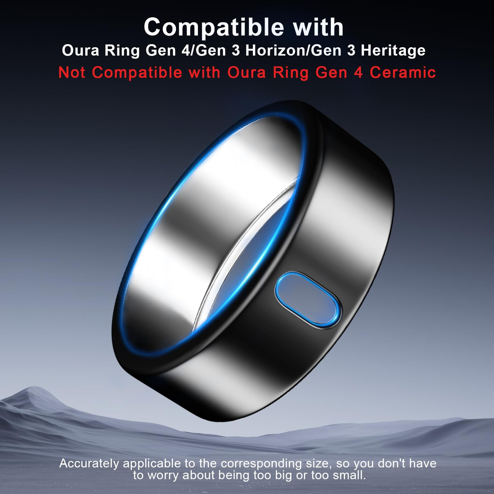 5 Pack Cover Compatible with Oura Ring Gen 4/Oura Ring Gen 3/3 Horizon, Surport Charging with Cov... | Amazon (US)