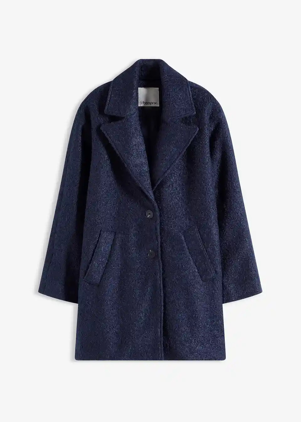 Kurzer Bouclé-Mantel, oversized | Bonprix DE