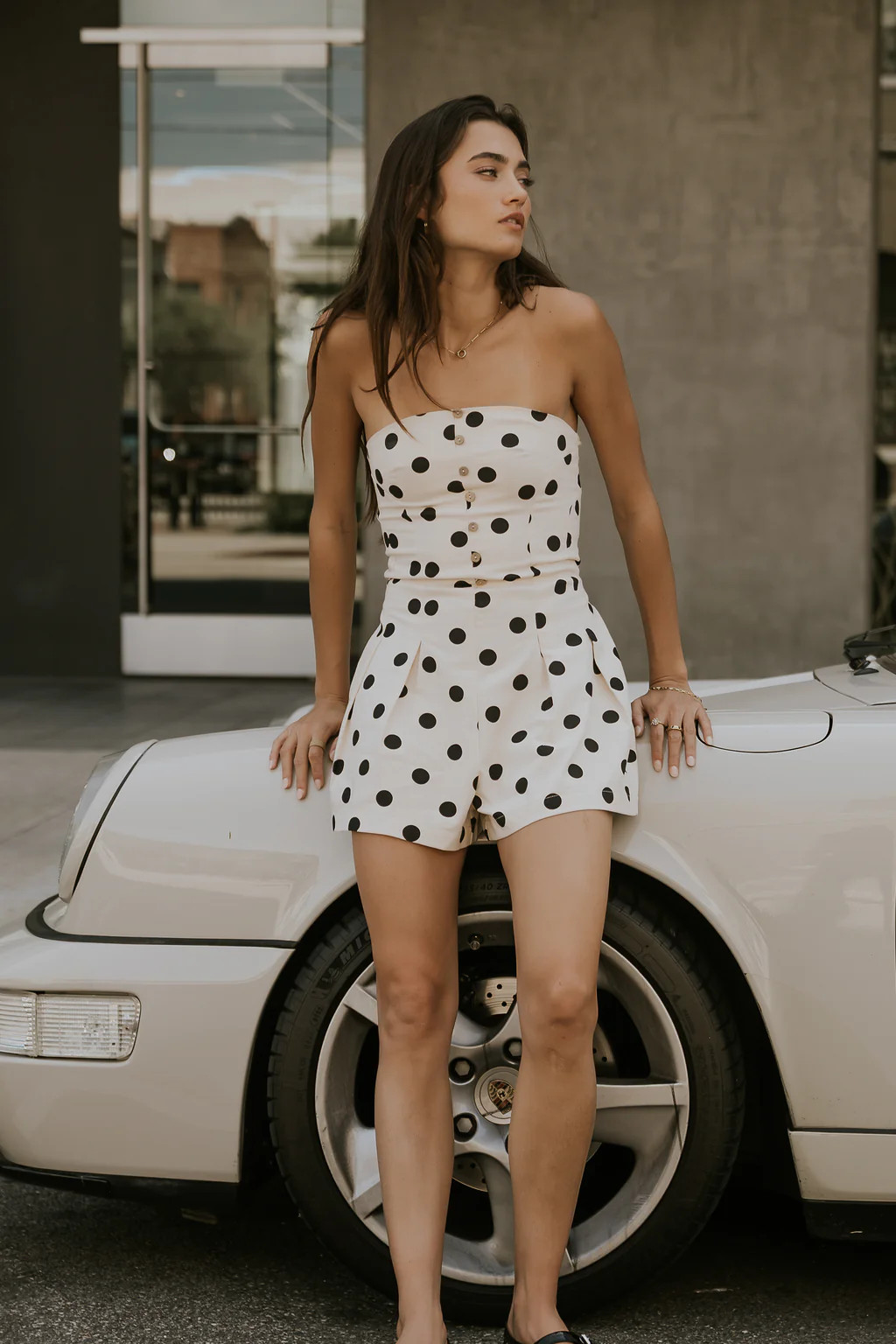 Claira Polka Dot Romper | Böhme US