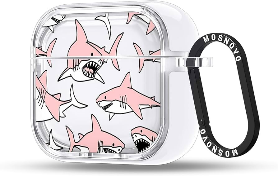 MOSNOVO Case for Airpods 4, Protective Clear Case with Shockproof Dual Layer Hard Luxe Metal Ring... | Amazon (US)